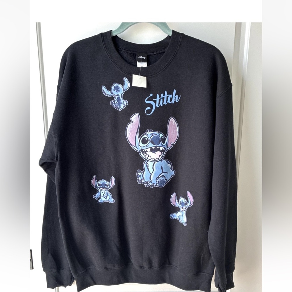 Disney Stitch Oversize Slouchy Sweatshirt -Size Med - New